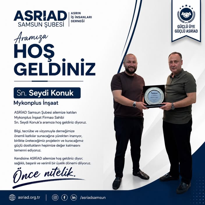 Aramıza Hoş Geldiniz Seydi Konuk