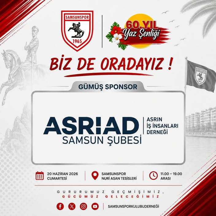 Samsunspor Yaz Şenliğinde Gümüş Sponsor Olduk