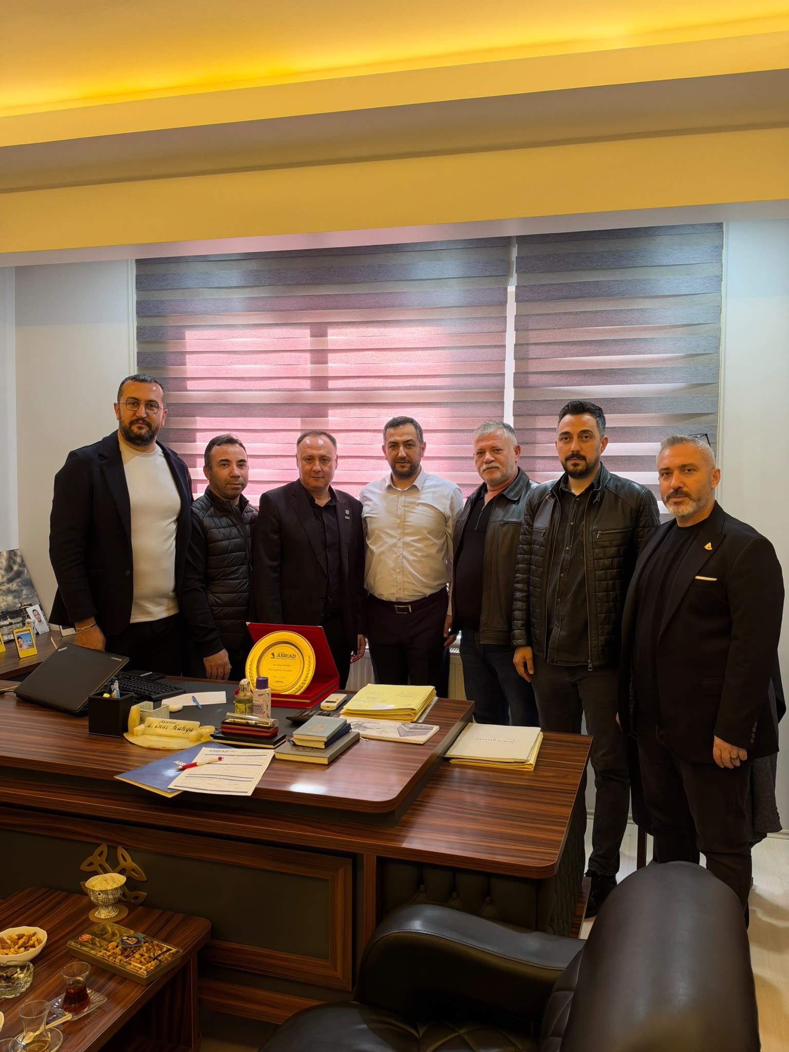 ASRİAD Samsun heyetinin Kahya Ticaret ziyareti