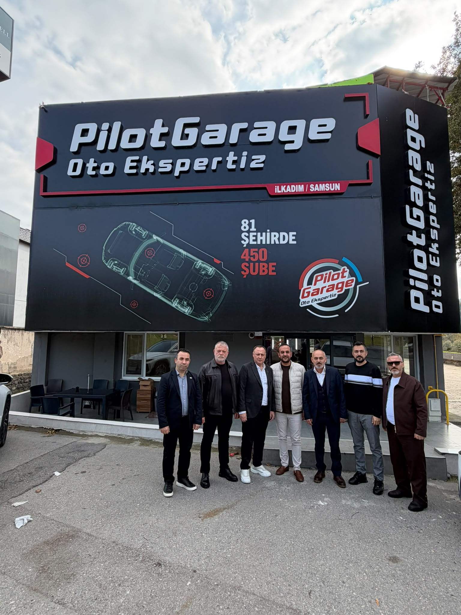 ASRİAD Samsun yönetiminin Pilot Garage Oto Ekspertiz ziyareti