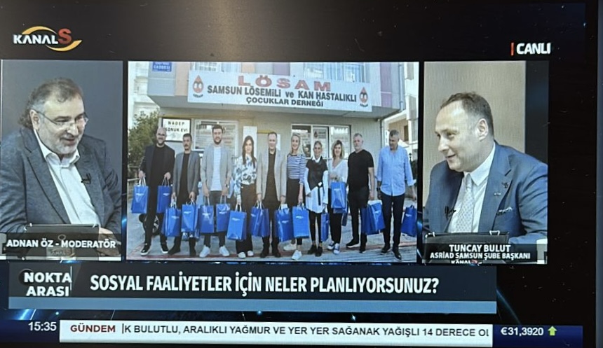 ASRİAD  Samsun  Şube Başkanımız Tuncay Bulut Kanal S'de Konuştu 