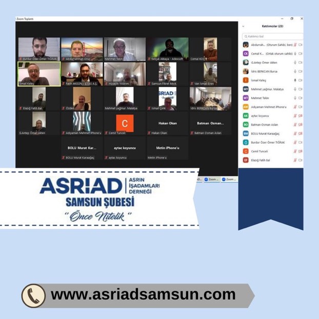 ASRİAD Teşkilatlanma Başkanlar Toplantısı 
