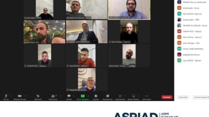 ASRİAD Sektörel Yapılanma BaşkanlarıToplantısı