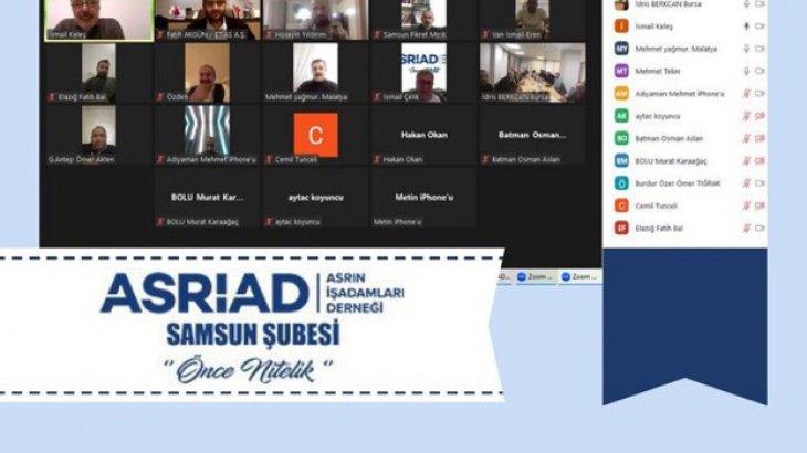 ASRİAD Teşkilatlanma Başkanları Toplantısı 